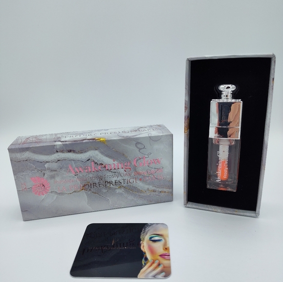 La Prédire Paris Awakening Glow Lip Oil Prestige Nourishing Frosty Clear Gloss - Picture 1 of 4